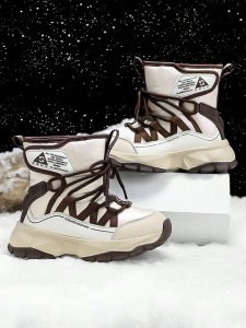 Kids' Snow Boots, Warm Winter Shoes For Boys And Girls, New Style Girls' Boots, Boys' & Girls' Warm High-Top Shoes, Casual Shoes For Big Kids