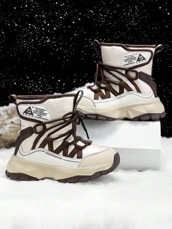 Kids' Snow Boots, Warm Winter Shoes For Boys And Girls, New Style Girls' Boots, Boys' & Girls' Warm High-Top Shoes, Casual Shoes For Big Kids