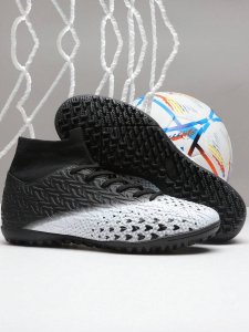 Children'S Four Seasons High-Top Screw Studs Football Shoes, Professional Grass Training Football Shoes