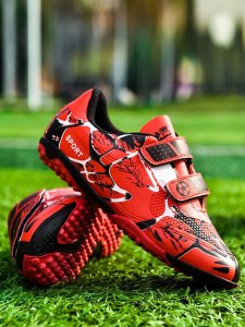 Children'S Soccer Shoes With Turf Studs Tf/Ag, Anti-Slip & Wear Resistant, Perfect For Artificial Grass And Outdoor Surface